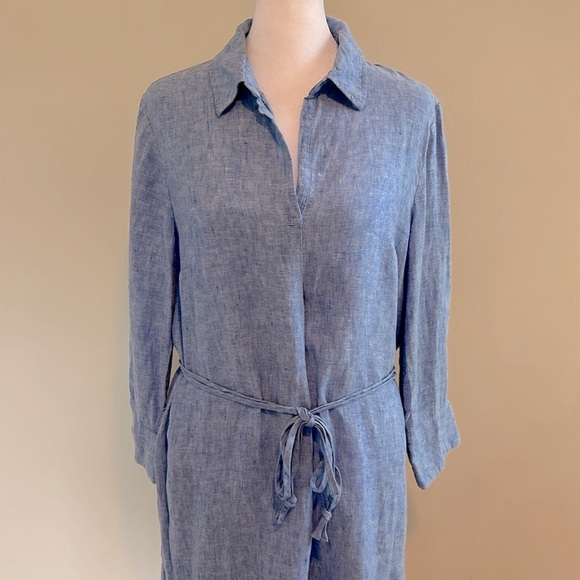 Lilly Pulitzer Pilar Tunic 3/4 Sleeve Linen Dress
Beckon Blue Size Small - Picture 9 of 13